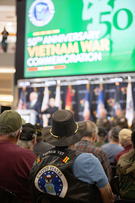 VVietnam veterans recognition ceremony.